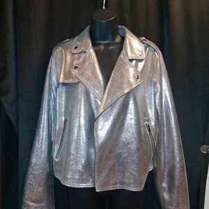 Cato Metallic Silver  Jacket